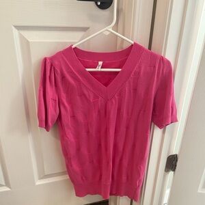 Ina Fuchsia Knit Top